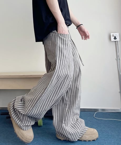 BREEZESTRIPE WIDE PANTS