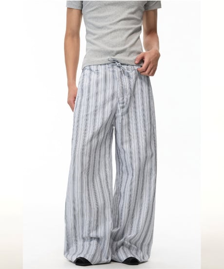 LINENVEIL WIDE PANTS /3color