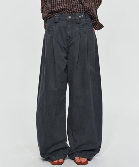 ARCHPLEAT WIDE DENIM /5color