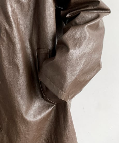 VINTAGEFORM LEATHER COAT /2color
