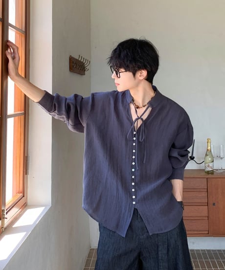 VEILTIE NECK SHIRT