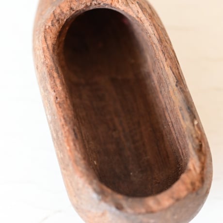 フランス　古い小さな木靴のオブジェ（片方のみ）　W:9cm