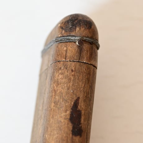 フランス　古い木製ケース　ライターケース  H:8.3cm