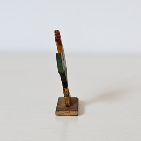フランス　にわとりの木製おもちゃ　W:4.7cm