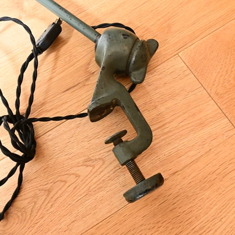 France Antique Gras Lamp 201  /  フランス Gras “201” リペイント グリーングレイ