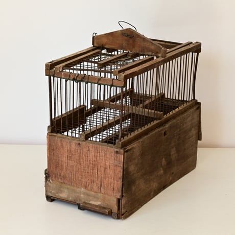 フランス  3つの部屋の鳥かご バードゲージ