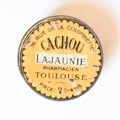 フランス　Cachou Lajaunie　ブリキ缶 A