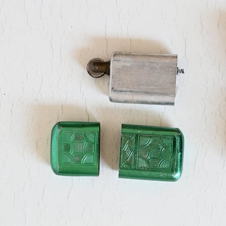 フランス　古い木製ケース　ライターケース  H:8.3cm