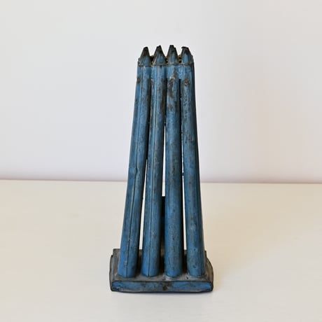 アメリカ　鉄製のキャンドルを作る型（ブルー）