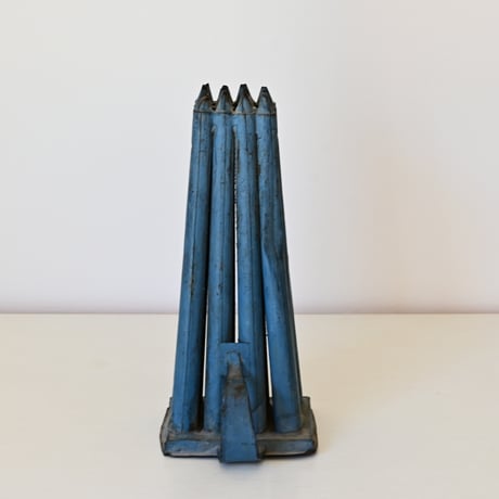 アメリカ　鉄製のキャンドルを作る型（ブルー）