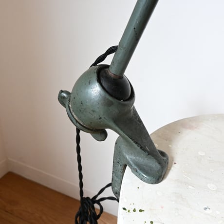France Antique Gras Lamp 201  /  フランス Gras “201” リペイント グリーングレイ