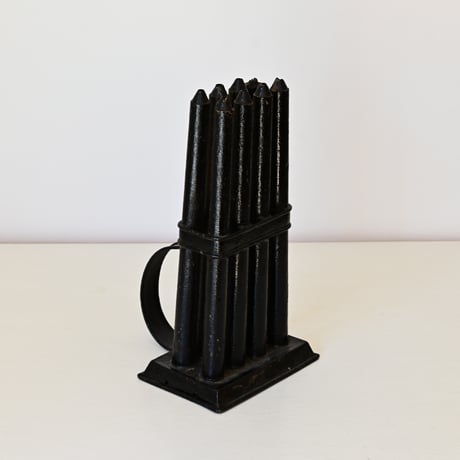 フランス　鉄製のキャンドルを作る型（ブラック）