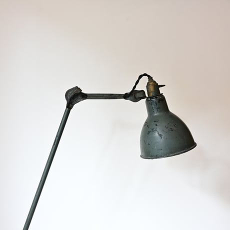 France Antique Gras Lamp 201  /  フランス Gras “201” リペイント グリーングレイ