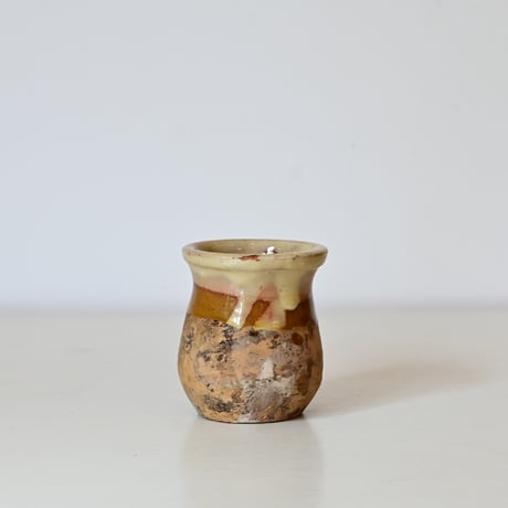 フランス アンティーク 南仏の小さなポット(水甕)  H:7cm