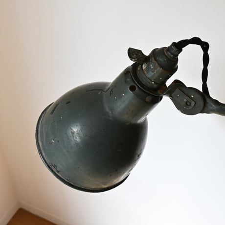 France Antique Gras Lamp 201  /  フランス Gras “201” リペイント グリーングレイ