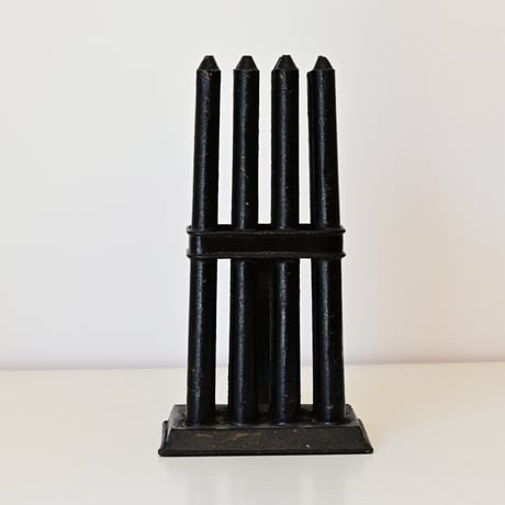 フランス　鉄製のキャンドルを作る型（ブラック）