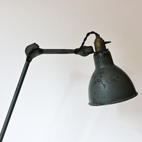 France Antique Gras Lamp 201  /  フランス Gras “201” リペイント グリーングレイ