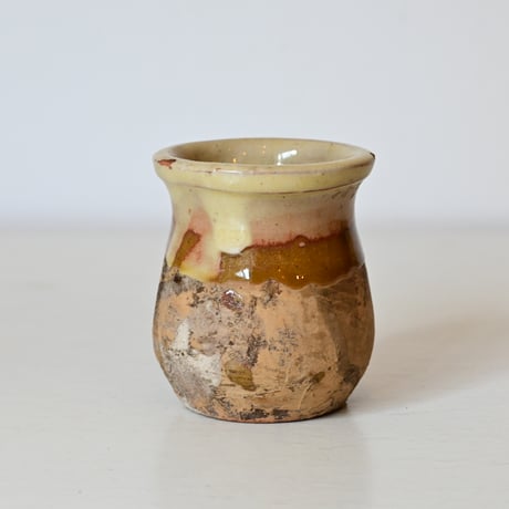 フランス アンティーク 南仏の小さなポット(水甕)  H:7cm