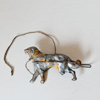 フランス　犬　古いブリキのおもちゃ