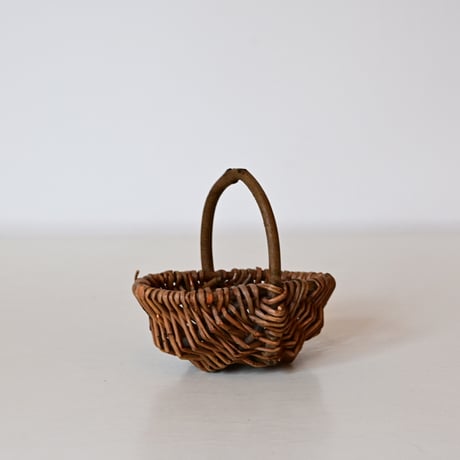 フランス 古い編み籠（10cm） | landverse