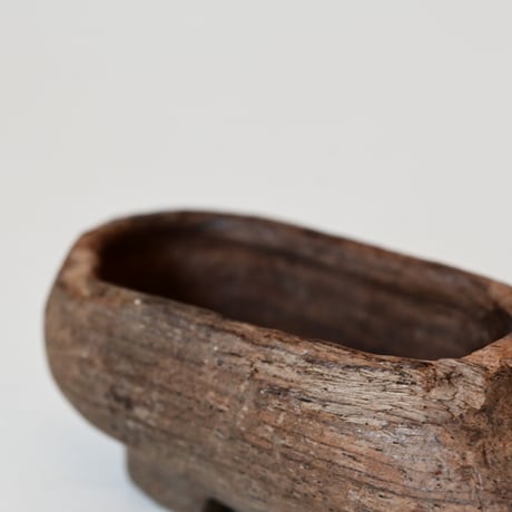 フランス　古い小さな木靴のオブジェ（片方のみ）　W:9cm