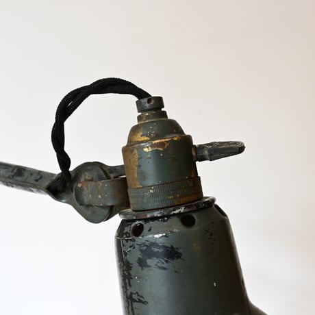 France Antique Gras Lamp 201  /  フランス Gras “201” リペイント グリーングレイ