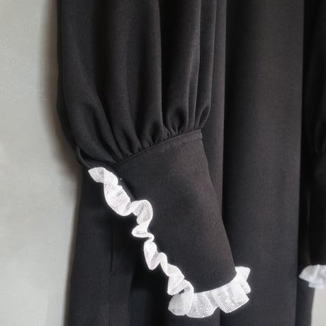 MAYBE I’M A WIZARD? DRESS - raven black
