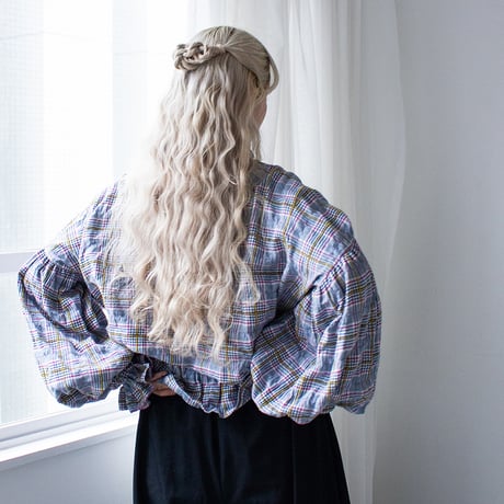 SEASON GAP LAB. check frill blouse - 01