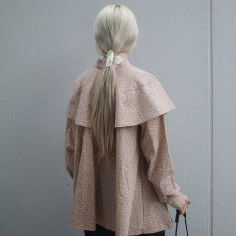 Tiny Floral 3WAY BLOUSE - gentle pink greige