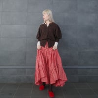 Tiny Floral DAN DAN SKIRT - romantic red