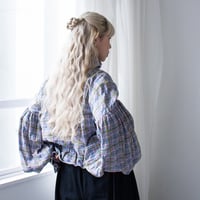 SEASON GAP LAB. check frill blouse - 01