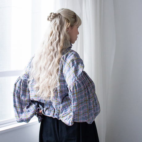 SEASON GAP LAB. check frill blouse - 01
