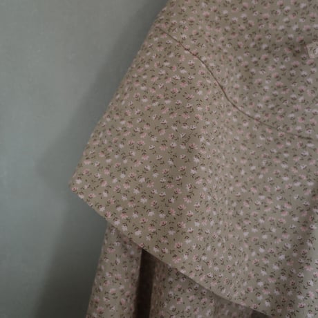 Tiny Floral 3WAY BLOUSE - gentle pink greige