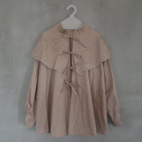 Tiny Floral 3WAY BLOUSE - gentle pink greige