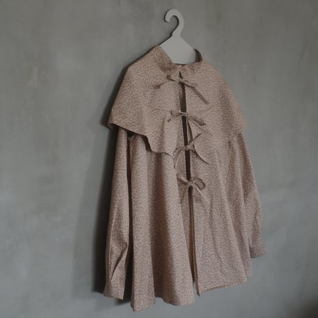 Tiny Floral 3WAY BLOUSE - gentle pink greige