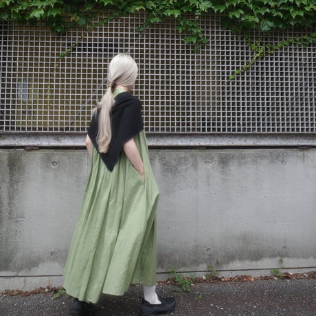 Pages & Petals, GATHERED DRESS - green