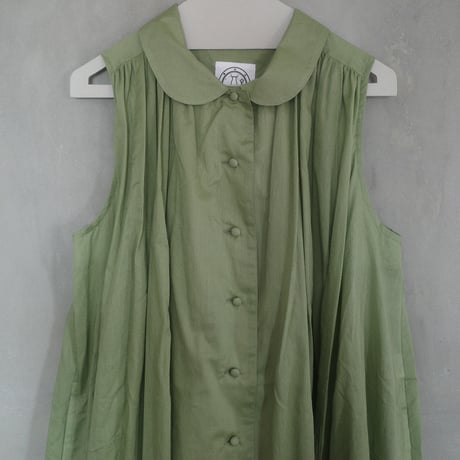 Pages & Petals, GATHERED DRESS - green
