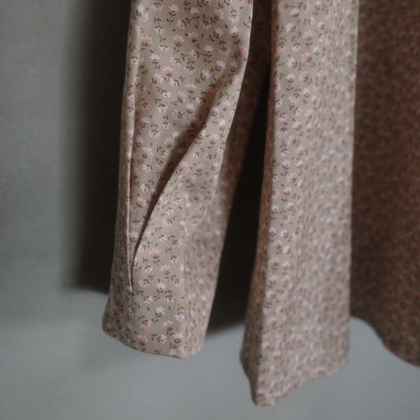 Tiny Floral 3WAY BLOUSE - gentle pink greige