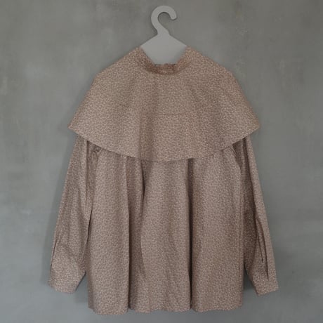 Tiny Floral 3WAY BLOUSE - gentle pink greige