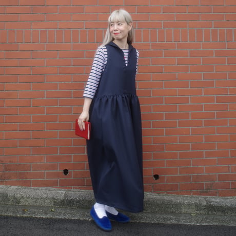 MOON ROAD sailor collar dress