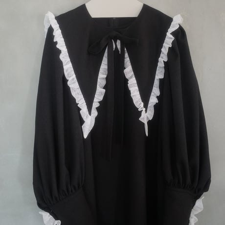 MAYBE I’M A WIZARD? DRESS - raven black