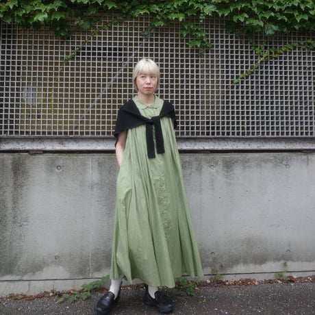 Pages & Petals, GATHERED DRESS - green
