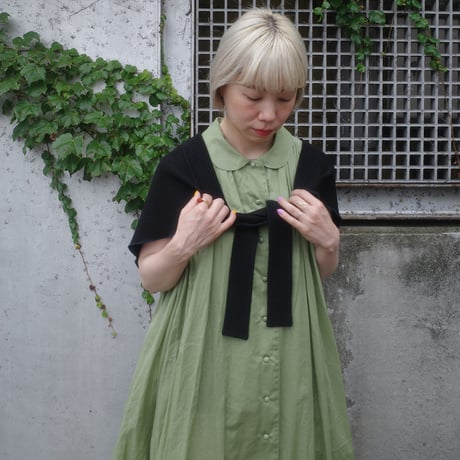 Pages & Petals, GATHERED DRESS - green