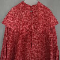 Tiny Floral 3WAY BLOUSE - romantic red