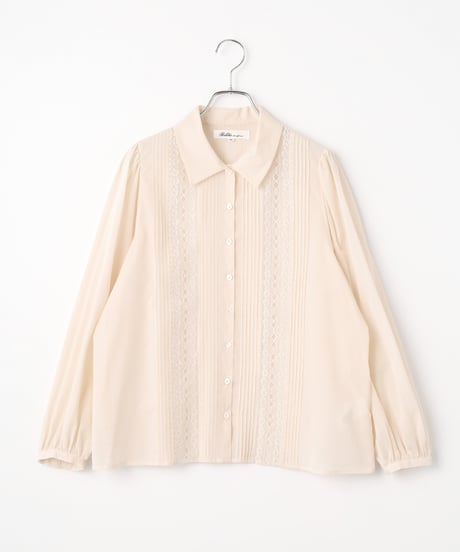 2911-959 Lace+Tuck Blouse ¥38,500