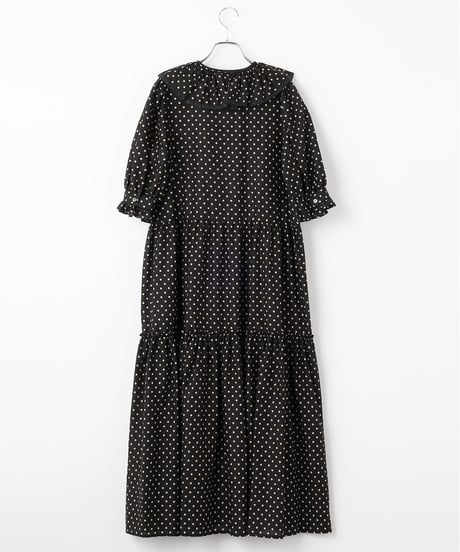 2913-717 Frill Tiered Dress(Dot) ¥49,500