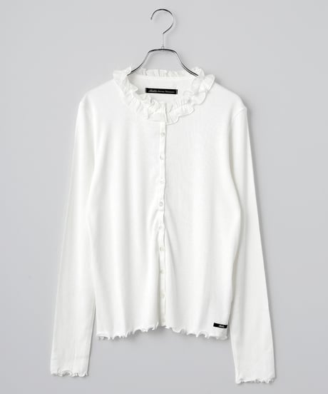 2916-497 Frill Collar Cardigan ¥22,000