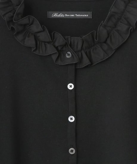 2916-497 Frill Collar Cardigan ¥22,000