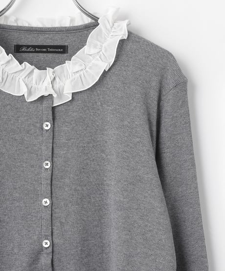 2916-497 Frill Collar Cardigan ¥22,000