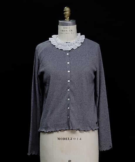 2916-497 Frill Collar Cardigan ¥22,000